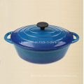 Oval Enamel Cast Iron Saucepan Manufacture From China